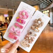 Set 5 kẹp nơ vải