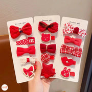 Set 5 kẹp mái đỏ