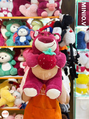 Gấu Lotso ôm dâu 50cm