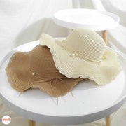 Nón cói vành hạt ngọc