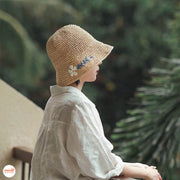 Nón cói móc hoa 5 cánh