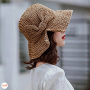 Nón cói móc nơ lớn