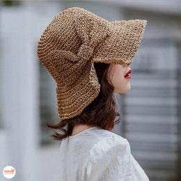 Nón cói móc nơ lớn