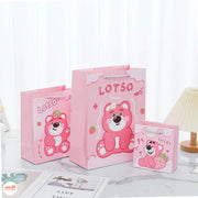 Túi quà gấu dâu  24*19.5*9.5