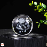 Quả cầu 3D kèm đế gỗ