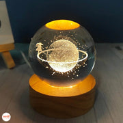 Quả cầu 3D kèm đế gỗ