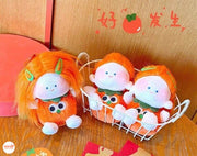 Móc khóa bé doll cam tóc dài