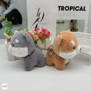 Móc khoá bông chó vòng cổ