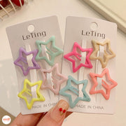 Vỉ kẹp mái ngôi sao sắc màu PO