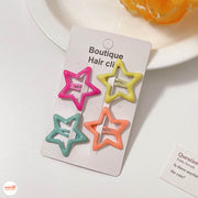 Vỉ kẹp mái ngôi sao sắc màu PO