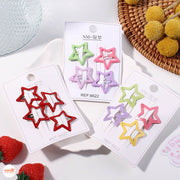 Vỉ kẹp mái ngôi sao sắc màu PO