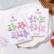 Vỉ kẹp mái ngôi sao sắc màu PO