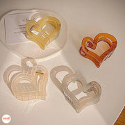 Kẹp càng cua tim màu loang