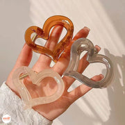 Kẹp càng cua tim màu loang