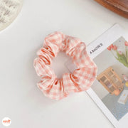 Scrunchies vải caro
