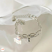 Vòng tay dây xích gắn charm