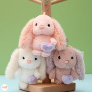 Móc kháo thỏ tai xù túi tim