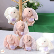 Móc kháo thỏ tai xù túi tim