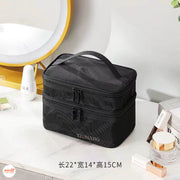 Túi đựng mỹ phẩm lưới 2 tầng