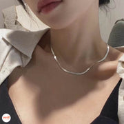 Dây chuyền trơn dẹt 00342 50cm