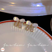 Bông tai nơ opal Fl