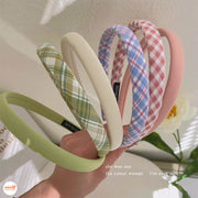 Cài tóc mấn xốp caro + trơn nhỏ