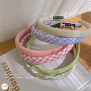 Cài tóc mấn xốp caro + trơn nhỏ