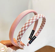 Cài tóc mấn xốp caro + trơn nhỏ