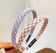 Cài tóc mấn xốp caro + trơn nhỏ