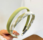 Cài tóc mấn xốp caro + trơn nhỏ