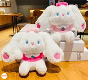 Móc khoá thỏ dâu tai thêu tim