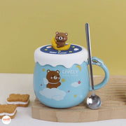 Ly cốc sứ gấu mây