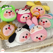 Móc khoá len đầu thú