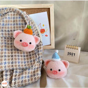 Móc khoá len đầu thú