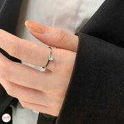 Nhẫn inox 1 hạt đá