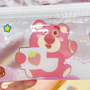 Ví bút trong gấu dâu