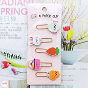 Set 5 ghim kẹp giấy cute