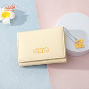 Ví gấp 3 tặng kèm móc khóa phô mai