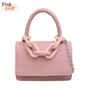 Túi xách mini trơn xích nhựa YD