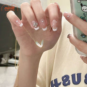 CDây chuyền trái tim khảm trai 0029