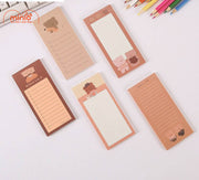 giấy note hoạ tiết gấu