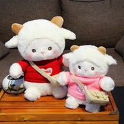 Bé cừu áo len đeo túi