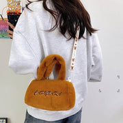 Túi đeo lông Capybara dây vải