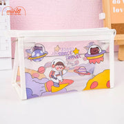 Túi đựng bút/mỹ phẩm tam giác trong