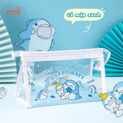 Túi đựng bút/mỹ phẩm tam giác trong