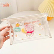 Túi đựng bút/mỹ phẩm tam giác trong