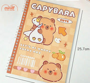 Sổ B5 lò xo bìa nhựa capybara