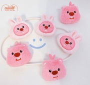 Cài áobalo bông Loopy thỏ hồng