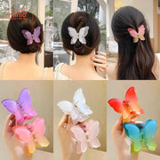 Kẹp bướm 2 lớp màu thạch