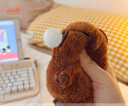 Móc khoá bông Capybara thổi bóng